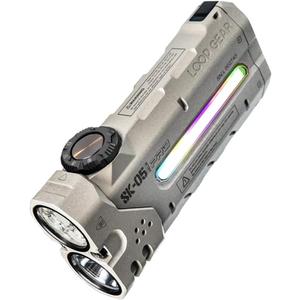 LOOP GEAR SK05 PRO Mao EDC Flashlight 4360 Lumens, 8000mAh Rechargeable LED Flashlight & Power Bank, 3-in-1 Lighting Modes (Flood/Spot/Side Light) for Camping, Hiking, Emergency,Outdoor