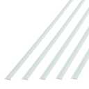 FASDE 47 in. Decorative Vinyl J Trim Matte White (5 Pack)