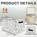 Nogrit Various Dog Storage Bins Box, Toybox for Boys Girls, Cute Types of Dogs Foldable Baskets Organizer Container with Handles for Bedroom Bathroom Kids Room Dorm Nursery Clothes Toys Books