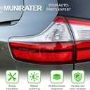 munirater 1-Pack Rear Left Tail Light Assembly Replacement for Sienna Base/L/LE/XLE/Limited 2015-2020 Driver Side Outer Brake Lamp
