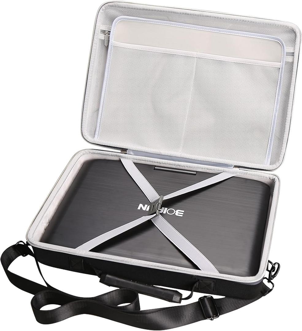 Tourmate Hard Storage Case for BOIFUN/YOTON/POFOTO/PJGCWB/WONNIE 17.5" Portable DVD Player14'' 15.5" 15.7" 16.9" With Fixed Spring Rope EVA Box (Only Case) (Black)