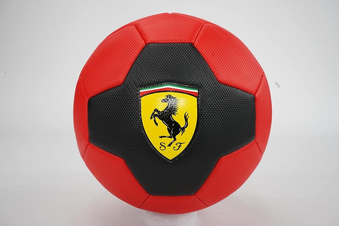 Ferrari No. 3 Mini Size 7.5 inches Limited Edition Soccer Ball (BLACK/RED)