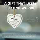 3 x Gifts for Mom Birthday from Daughter, Son, I Love You Mom Ceramic Ornament, Cute Mum Gift for Mama Retirement Gift Idea, Christmas Stuff for Mommy