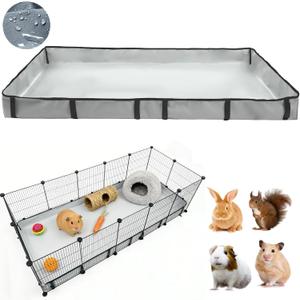 DZWLKJ Guinea Pig Cage Liner Tarp Bottom Waterproof and Washable Base Also for Rabbits, Bunny, Chinchesillas, Hedgehog, Ferrets and Other Small Animals(24x60 inches)