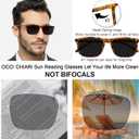 OCCI CHIARI Reading Sunglasses for Men Wide Sun Glasses Readers 3.0 Outdoor UV400(1.0 1.25 1.5 1.75 2.0 2.25 2.5 2.75 3.0 3.5)