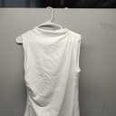 BTFBM Women's Ruched Bodycon Dress Summer Casual Sleeveless Back Slit Elegant Club Evening Party Cocktail Maxi Dresses L