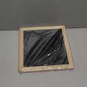 Felt Letter Board with 294 Letters, Numbers & Symbols - 10 x 10 inch Changeable Message Board with Wooden Frame Wall Mount Hook, Black & Wood