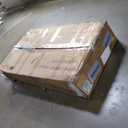 Merax Modern 43.3" W Oval Coffee Table with Sturdy Base, Wood Center Tables for Living Room Reception Room, Easy Assemble, White