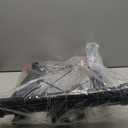 Sportneer Bike Trainer - Magnetic Stationary Bike Stand for 26-28" & 700C Wheels - Adjustable 6 Level Resistance Bike Trainer Stand for Indoor Riding with Quick Release Lever & Front Wheel Riser Block (Black)