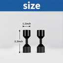 2 Pcs Aluminium Two Hole Pins Set - 1-1/8'' Diameter Alignment Pin Black