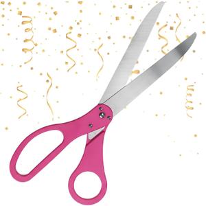 25" Grand Opening Scissors Pink Giant Scisors for Ribbon Cutting Ceremony Heavy Duty Pink Scissors Giants for Special Events Inaugurations and Ceremonies