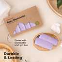 6-Pack Baby Washcloths Soft Absorbent Viscose from Bamboo Washcloths for Face, Body, Baby Towels for Newborn, Kids, Toddlers, Infant,Gentle on Sensitive Skin,10x10 Reusable Face Towels(Soft Lilac)