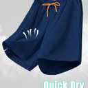 7 Inch Men Swim Trunks with Compression Liner Quick Dry Drawstring Male Swimtrunks for Beach Summer Water Park