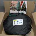 Upright Christmas Tree Storage Bag 7.5 Ft, Christmas Tree Cover Fit for 6 Ft to 7.5 Ft, Christmas Tree Covers for Upright Storage, Christmas Tree Bag (Green)