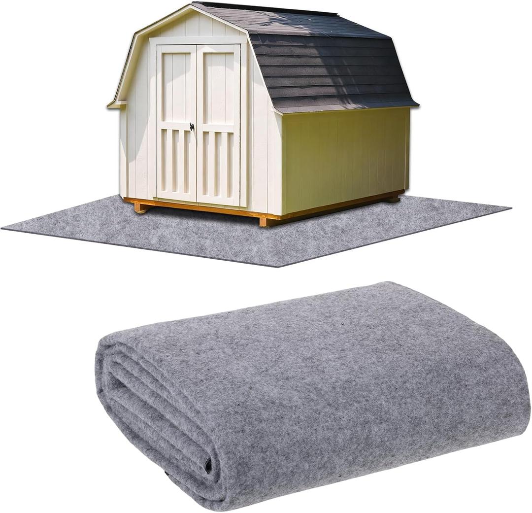 6.6 x 4 FT Outdoor Storage Shed Mat Waterproof Storage Shed Flooring Mat Thickened Soft Patio Furniture Pad Washable with Non Slip Backing Warehouse Not Included, Gray 6.6 x 4 FT Outdoor Storage Shed Mat Waterproof Storage Shed Flooring Mat Thickened Soft Patio Furniture Pad Washable with Non Slip Backing Warehouse Not Included, Gray
