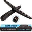 WTI Rear Wiper Arm Blade Set Compatible With Chevy Spark 2016-2020 Rear Windshield Window Wiper Kits Assembly New Replacement Accessories Parts