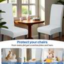 Dioxide Waterproof Chair Covers for Dining Chairs, Stretch Dining Chair Covers Set of 4, Parson Chair Slipcovers, Removable Washable Kitchen Chairs Seat Covers Protectors for Home Restaurant Banquet
