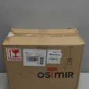 Farmhouse Pendant Light Fixtures, 1-Light Rustic Oak White Pendant Light Fixtures, Mini Glass Hanging Lighting with Rod for Kitchen Island Bar Bedroom, Adjustable Length, OS-3015