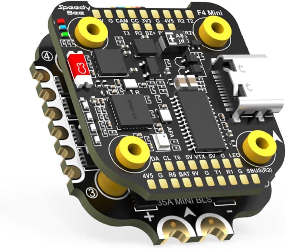 SpeedyBee F405 Mini Stack BLS 35A 4in1 ESC Bluetooth FC Wireless Tuning, 3-6S Flight Stack Flight Controller Compatible with DJI O3, 20x20mm FPV Drone Part with Barometer and Blackbox