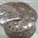 Womens Western Cowgirl Disc Belt, Vintage Wide Cowgirl Leather Oval Belts with Oval Buckle, Boho Leather Hollow Out Round Western Cowboy Cowgirls Waist Belt