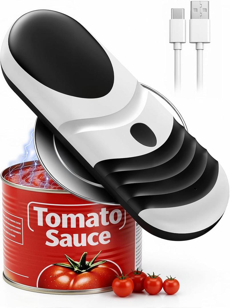 Edge Can Opener with Magnetic Cover Catch, Food Safe Kitchen Gadget