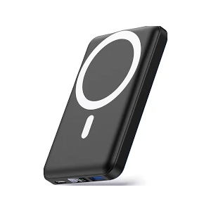 Yiisonger Wireless Power Bank, 10000 mAh Magnetic Power Bank PD 22.5 W Fast Charging with Edge Cable and LED Display, Battery Pack Compatible with MagSafe for iPhone 14/13/12 Pro/Pro Max/Plus/(Black)