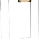 Clear Acrylic Clipboard with Gold Clip, Set 2-Pieces, Fits 9x12 inch - Letter Size Standard, Office, School and Home Supply