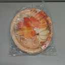 50 PCS Thanksgiving Paper Plates Large 9" X 11" Woodgrain Pumpkins Oval Plates Maple Leaf Napkins Disposable Autumn Dinnerware for Harvest Thanksgiving Party Decorations