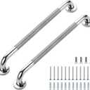 Grab Bars for Shower, 2 Pack 20-Inch Anti Slip Shower Handles for Elderly, Safety Shower Grab Bar, Stainless Steel Handicap Grab Bars for Bathroom (Polished Nickel 1" Diameter)