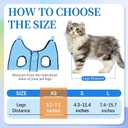 PatiencET Cat Grooming Hammock for Nail Trimming Pet Hammock for Small Dogs with Security Strap Dog Sling for Nail Clipping with Clippers Nail File and Pet Comb (Cerulean XS)