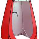 Your Choice Pop Up Privacy Shower Tent - Portable Changing Tent for Camping, Beach & Hiking - 6.2FT Lightweight with Carry Bag, Quick Setup & Full Coverage (Red)