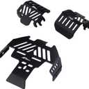 Black Steel Chassis Skid Plate Front Rear Axle Portector Defend Armor for TRX4 for Bronco K5 Blazer Defender Upgrades Parts