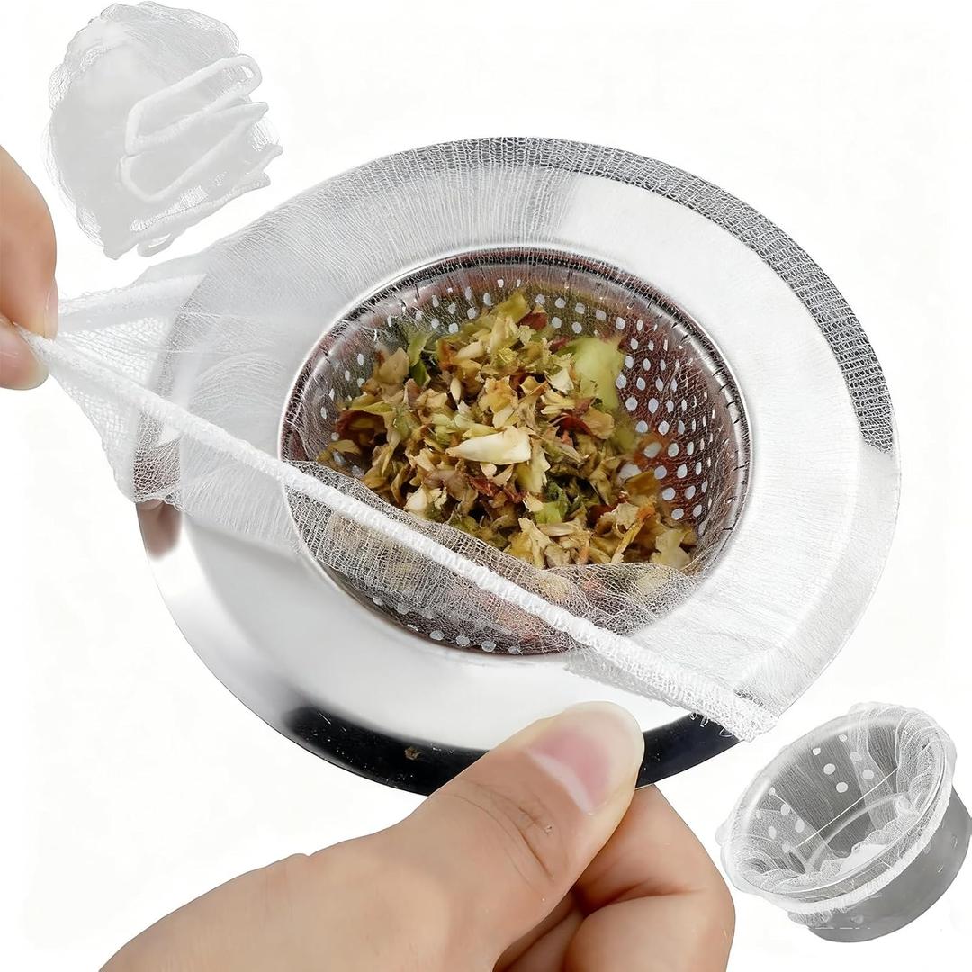 300 Pacs Kitchen Disposable Mesh Sink Strainer Bag and Sink Garbage Collection Bags are Suitable