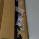 TYRON 2 Pack Screwed Sash Curtain Rod Adjustable 30-40 Inch, 3/8 In. Diameter, French Door Curtain Rods (Black)