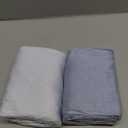 KeaBabies 2-Pack Baby Crib Sheets for Boys, Girls - 52x28 Viscose Derived from Bamboo Toddler Bed Sheets Neutral, Fitted Crib Mattress Cover for Standard Baby Bedding, Soft & Cozy (Blue Flax)