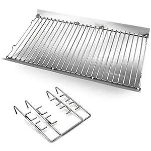 P0350H (1-Pack) 27 inches Steel Ash Pan with Wire Grate for Chargriller Charcoal Grill 1224, 1324, 2121, 2222, 2727, 2828, 2929, Chargriller 200048,Charbroil 1730205 (27 x 13 1/4)
