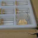 12pcs Glass Food Storage Jars with Bamboo Lids Airtight Containers for Sugar Beans Cereal and Tea Easy to Clean for Kitchen Organization