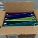 Cardinal 3 Ring Binders, Binders for School and Office, Durable 1.5 Inch, Holds 350 Sheets, ClearVue Presentation View, Non-Stick, Blue and Green Assortment, 6 Pack (1002480)
