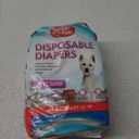 Simple Solution Dog Diapers Female, Dog Diapers, Potty Training, Super Absorbent, Breathable, Wetness Indicator for Urination, 12-19 Inch Waist, (S, 12ct)