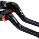 Short Brake Clutch Levers Compatible with Ninja 650R ER-6F ER-6N 2009-2016/ Ninja 400R 2011/ VERSYS 650 2009-2014: Black
