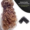 Willbond 20 Pack Vintage Hair Rollers with Pins Medium Wire Mesh Brush Rollers for Women No Heat Hair Curlers for Curls and Waves, Black 2.5 x 1.4 Inch