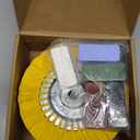 9 Pcs 8" Aluminum Polishing Wheel Kit, 4Pcs Airway Buffing Wheel in Hole Diameter 5/8" inch, 5Pcs Aluminum Compound Polish for Angle Grinder Mirror Finish Polishing for Metal Detailing Kit