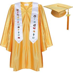 Newrara Kindergarten Graduation Cap and Gown Stole Package for Kids Size 30"