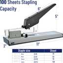 Mr. Pen- Heavy Duty Staples Office Supply, 10000 pcs Staples for Stapler, 100 Sheet High Staple, 1/2 inch Length, Office Staple, Galvanized Rust-Resistant for School, Home, Documents