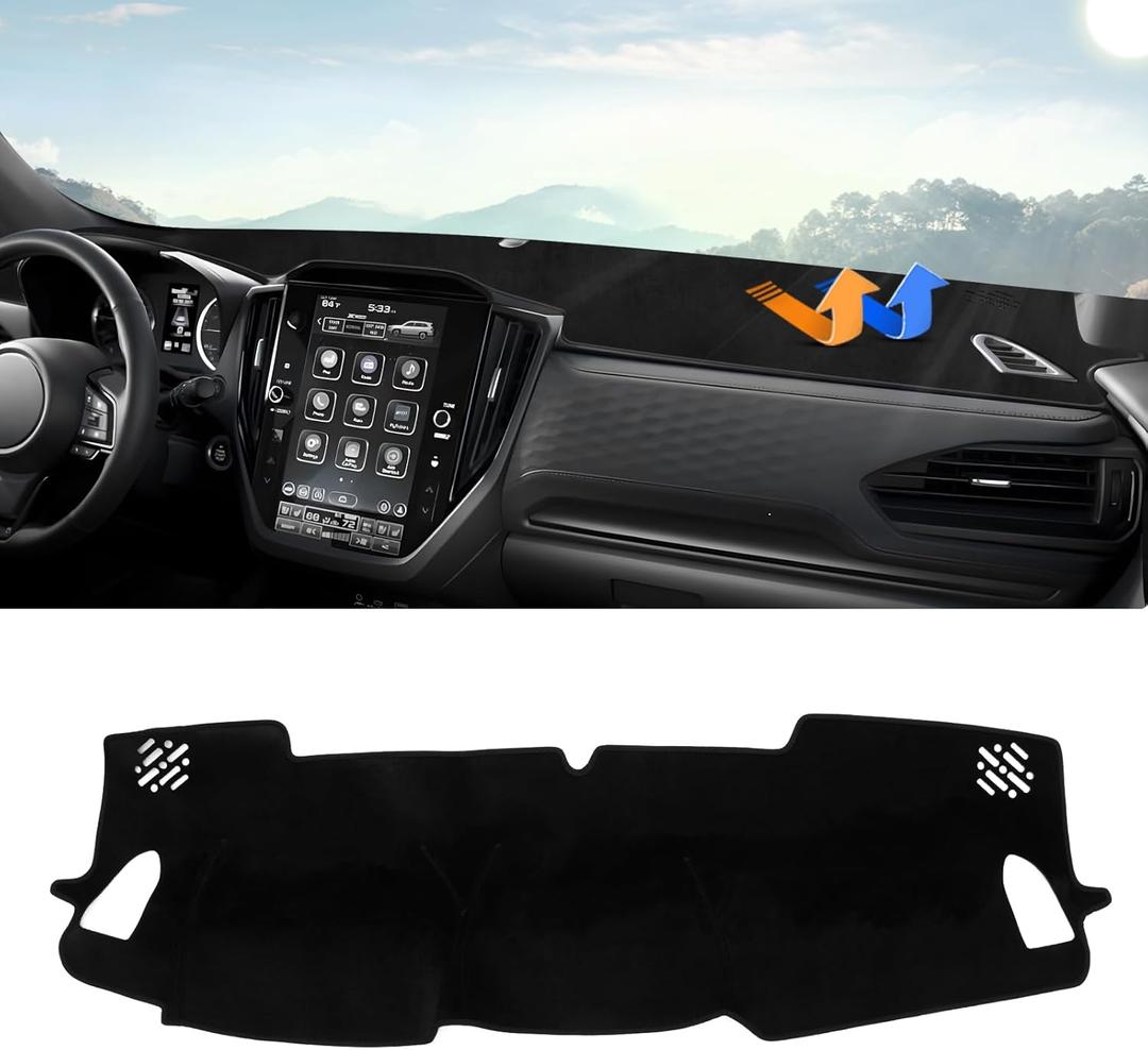 Autorder Dashboard Cover Mat for 2025 2026 Subaru Forester Accessories Dash Cover Upgrade Velvet Dash Mat Sunshade Glare UV Rays Protector