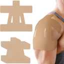 12 Count Kinesiology Tape for Shoulder Pain Relief Pre Cut Sports Waterproof Breathable Enhance Elastic Kinesiology Athletic Tape for Shoulder Support and Muscle Sports (Skin Color)