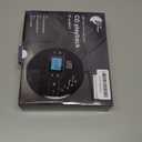 Sunoony Portable CD Player with Bluetooth, Discman CD Player for Car with FM Transmitter, Rechargeable CD Player Portable with Anti-Skip Protection, Headphones, AUX/USB Supported, LCD (Black)