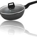 vivicreate 11 inch Non Stick Frying Pan with Lid Deep Skillet Ceramic Omelette Egg Cooking Pan Nonstick Teflon Pan Sartn Antiadherente con Tapa Sartn Hondo Antiadherente