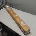 Tension Curtain Rod 51-165 Inch, Extra Long Curtain Rod No Drilling for Window or Bathroom, Outdoor Curtain Rods for Patio, Easy to Install, Never Rust, Rod Diameter 1.26 Inches-Black