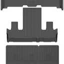 AIPOIL® Floor Mats & Cargo Liner Set for 2021-2024 Ford Expedition Max Bucket Seating 7 Seats All Weather Protection TPE Anti-Slip Automotive Full Set Custom Car Mats Accessories - Black